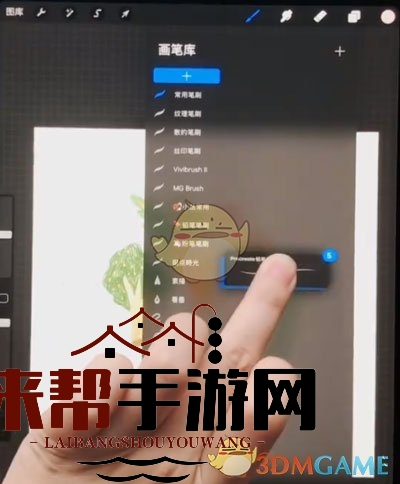 《procreate》选择多个笔刷移动教程